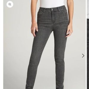 NWOT American Tall Georgia High Rise Skinny Jeans size 34x35 Gray